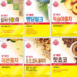 오뚜기 자판기용 율무차 유자차 생강차 홍차 곡물