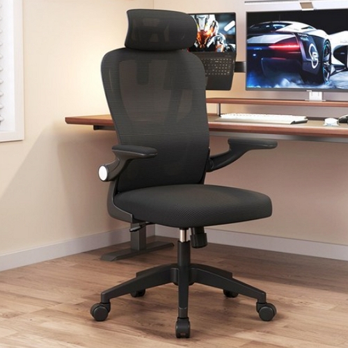 리보아 틸팅 기능 편안한 컴퓨터 사무용 메쉬 책상 의자