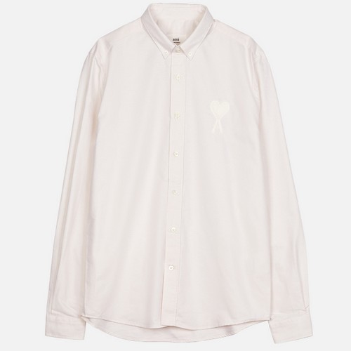 AMI 빅 하트 로고 셔츠 E21HC024 45 (150, 화이트)_이미지
