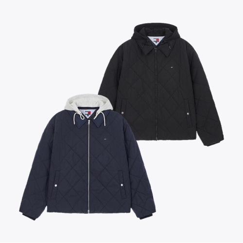 타미진스 남성 퀼팅 봄버 후드 탈부착 자켓 T32G0WJC10TML1