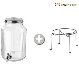 이케아 VARDAGEN 음료디스펜서와 스탠드 세트_이미지