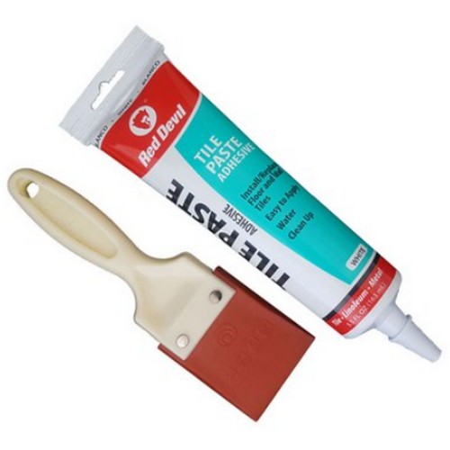 레드데빌 초간편 타일접착제 160ml + 고무헤라 50mm (1세트)_이미지