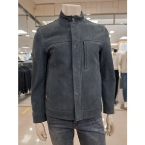 바쏘옴므 딥네이비 천연양가죽 블루종점퍼 WSY3UA16ADN