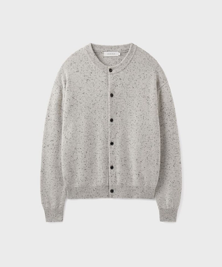 유니온 블루 남성 카디건 유니 DONEGAL CMERE 100 -KN01FS FOSSIL L