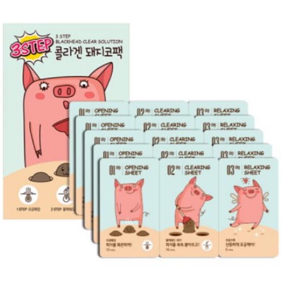 이너프 보니벨 3STEP 콜라겐 돼지코팩 (5매)