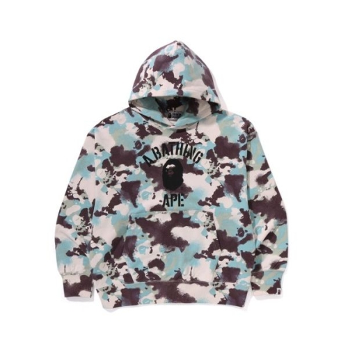 베이프 후드 집업 후드티 MAP CAMO 릴렉스핏 풀오버 후디 멀티 ape136763