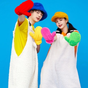 [불명] HOT 캔디 멜빵바지 졸업사진 의상 코스프레 장갑포함