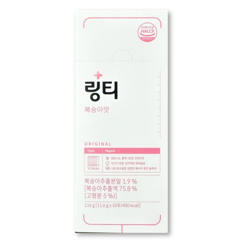 링티 복숭아맛 11.6g 10포 (6개)_이미지