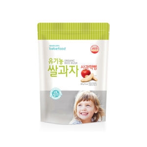 베베푸드 유기농 쌀과자 사과 떡뻥 20g
