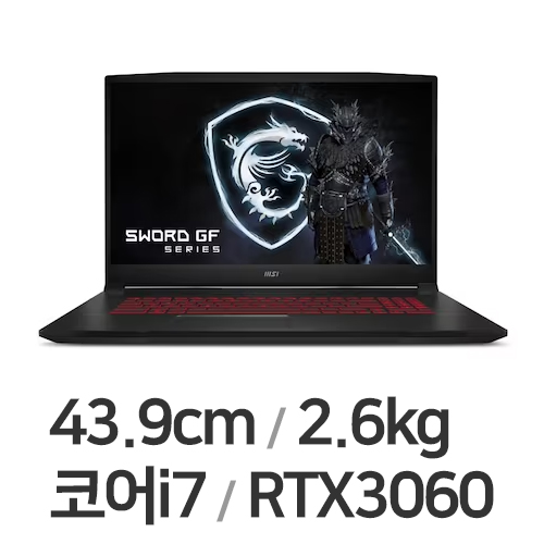 MSI GF시리즈 Sword GF76 A12UE 포스 (SSD 1TB + SSD 512GB)_이미지