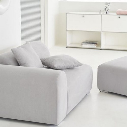 도모 벨리나 패브릭 소파 2인용 (스툴포함)_이미지