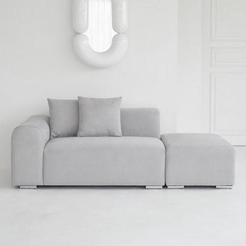 도모 벨리나 패브릭 소파 2인용 (스툴포함)_이미지