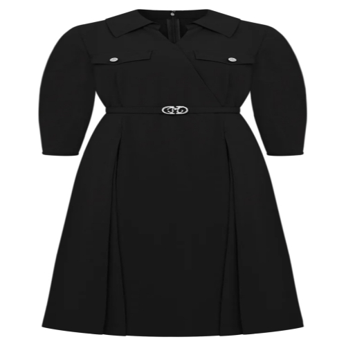  케네스레이디 플랩 오픈카라 원피스 EWOPOI07
