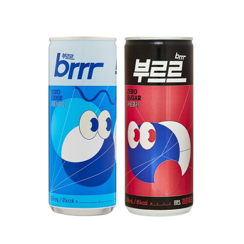 부르르 제로콜라 250ml + 사이다 250ml 30캔