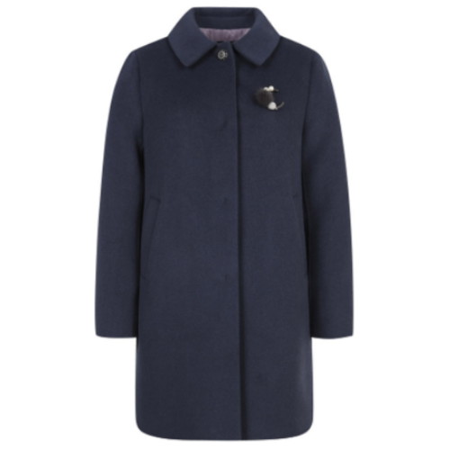 올포유 울 캐시미어 혼방 싱글 기본 코트 ALCTM9321 (915, 네이비)_이미지