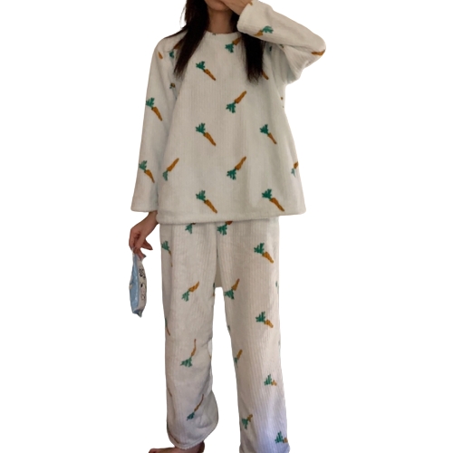 당근 극세사 수면 잠옷 라운지 세트