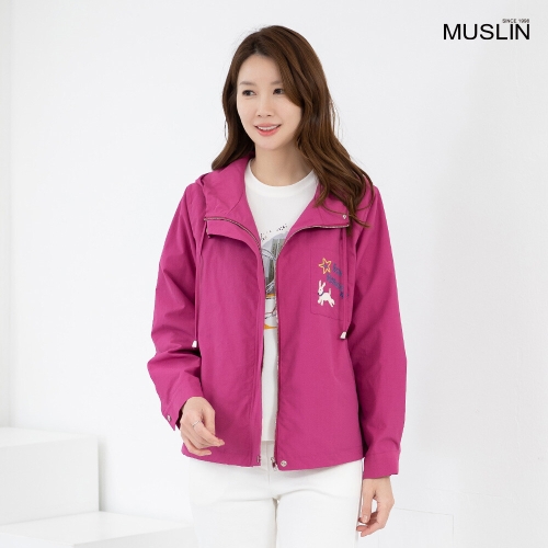 모슬린 엄마옷 후드 자수 점퍼 JP602049 중년여성/50대/60대/70대/빅사이즈/할머니옷