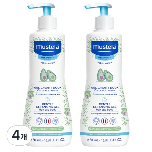 무스텔라 젠틀 클렌징 젤 500ml (4개)_이미지