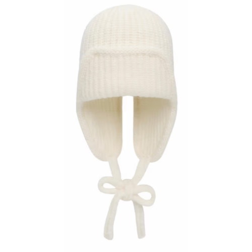 먼데이플로우 소프트 이어플랩 비니 아이보리