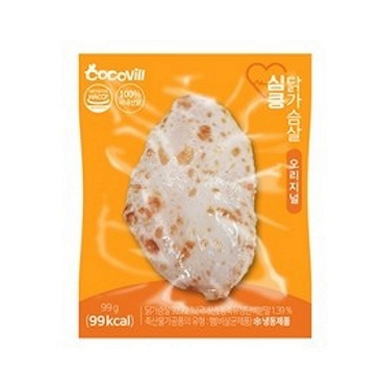 청솔식품 꼬꼬빌 심쿵닭가슴살 오리지널 99g (20개)