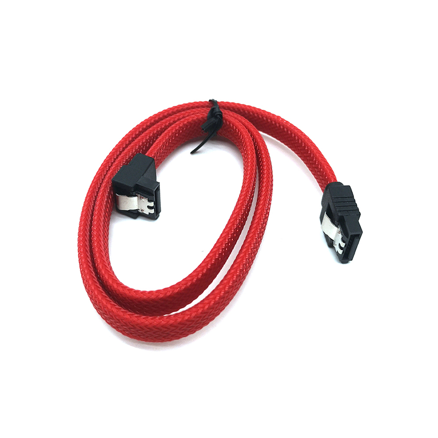 조이쿨 SATA3 슬리빙 케이블 (레드, 0.5m)_이미지