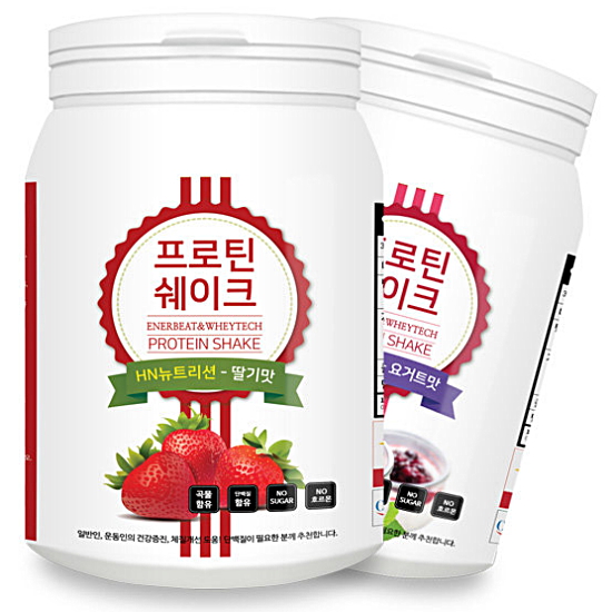 프로틴 쉐이크 NH뉴트리션 600g 2종 (딸기맛, 요거트맛)
