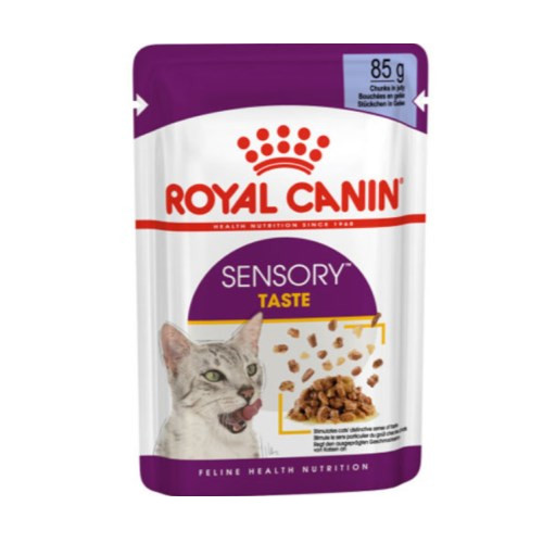  로얄캐닌 캣 센서리 테이스트 젤리 파우치 85g [24개]