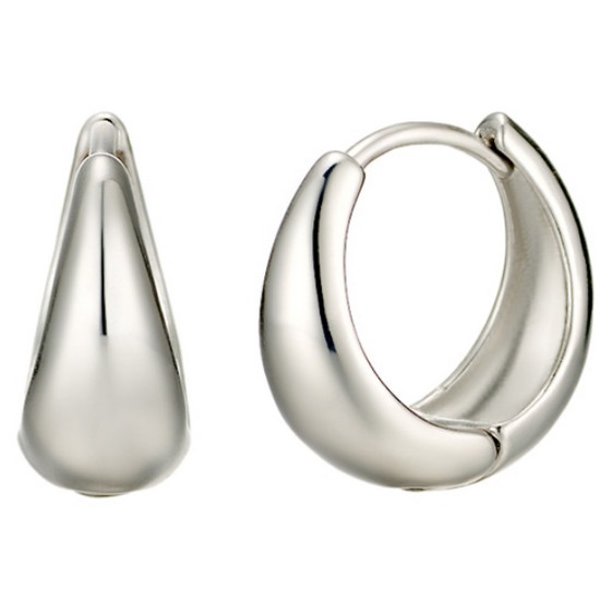 가이거 볼륨 원터치 실버 귀걸이 GISVEE018_이미지