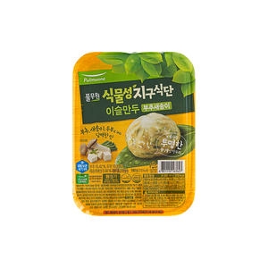 풀무원 식물성 지구식단 이슬만두 부추새송이 180g (1개)_이미지