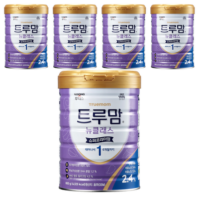 일동후디스 2024 NEW 트루맘 뉴클래스 슈퍼프리미엄 1단계 800g (5개)_이미지