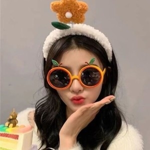  오너클랜 제주 감귤 귤 선글라스 안경 여자 과일 인싸 패션 WD22DA8