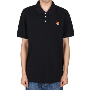 메종키츠네 남성 폭스헤드 레귤러 피케티 블랙 PM00209KP0002 P199