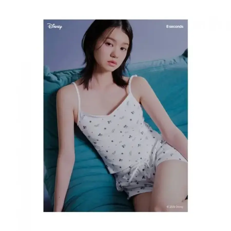 에잇세컨즈 356542SM41 미키마우스 슬리브리스 홈웨어 SET 화이트
