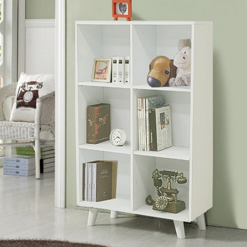 유니크가구 모아 3단 다리형 책장 800