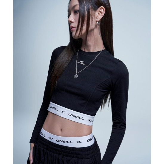 오닐 베타 크롭 라운드 긴팔 티셔츠 OWTRM7106-199