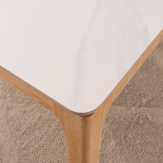 삼익가구 퍼팩트 통세라믹 원목 식탁 1400 (의자2개+벤치1개)_이미지