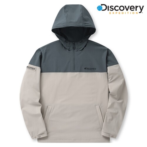 디스커버리 익스페디션 NEW 아웃도어 고프코어 우븐 후드형 아노락 DXTR33041-NBD