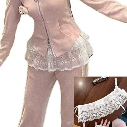 오너클랜 레이스 여성 랩스타일 레이어드 이너 치마 WFLLR7F260305_이미지