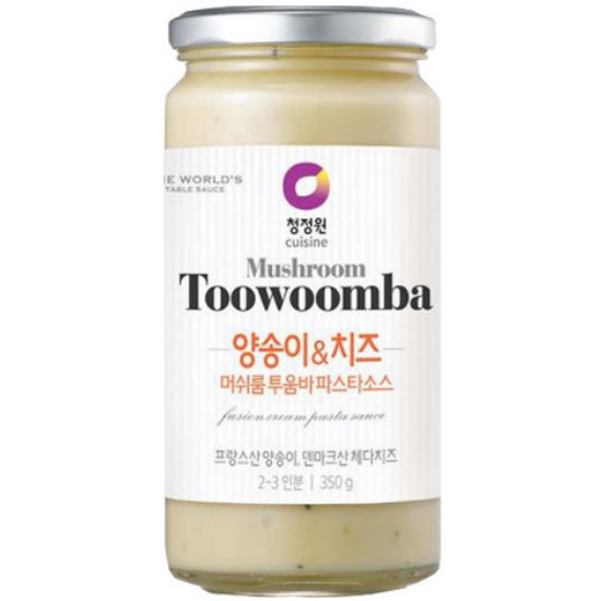 청정원 양송이&치즈 머쉬룸 투움바 파스타소스 350g (1개)_이미지