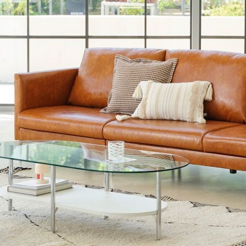 어라운드화이트 더슨 가죽 소파 3인용_이미지