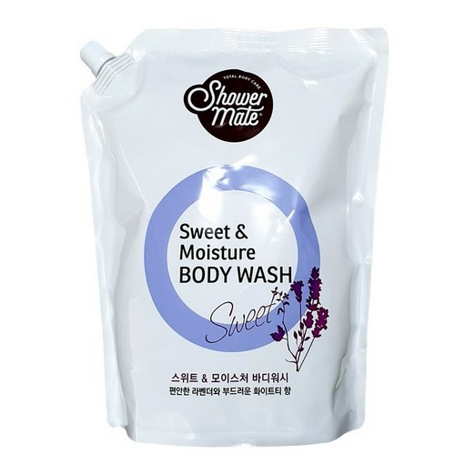 샤워메이트 스위트 앤 모이스처 바디워시 리필 2L (4개)_이미지