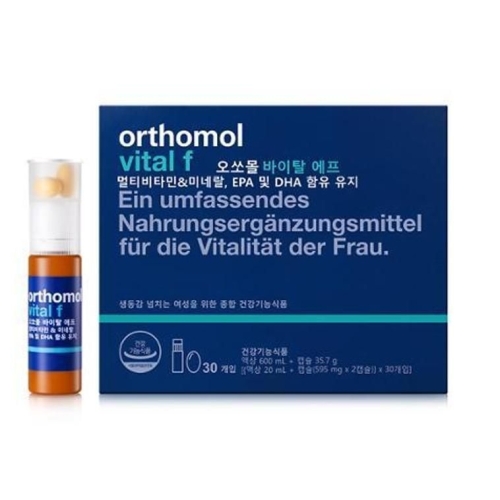 오르토몰 오쏘몰 바이탈 F(Vital F) 여성용 드링크+캡슐 30일분이미지입니다. 누르면 해당 게시물로 새창이동합니다.