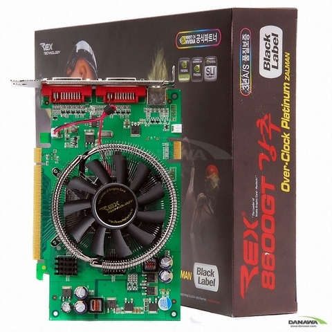 Rextech 블랙라벨 지포스 8600GT 강추 오버클럭 Platinum 256MB_이미지