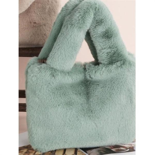 라일리 Rly 유행 페이크퍼 민트 손가방 겨울 나들이 가방 S9512283