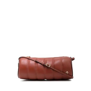 마누아틀리에 로고 플라크 패디드 숄더백 버건디 74376651_이미지