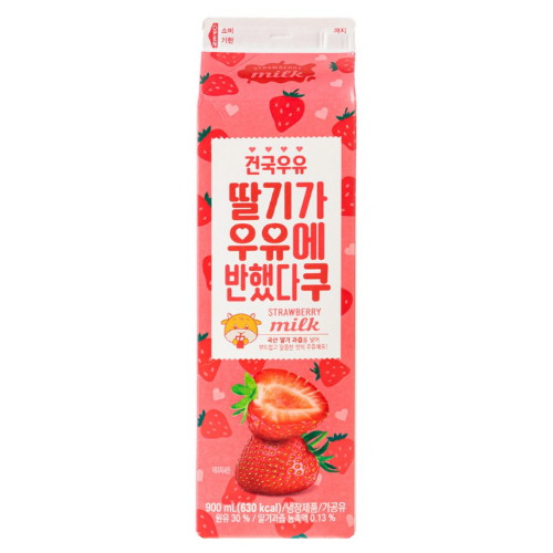 딸기가 우유에 반했다쿠 900ml