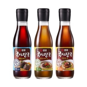 샘표 국시장국 멸치다시마1병+가쓰오1병+메밀소바1병_이미지