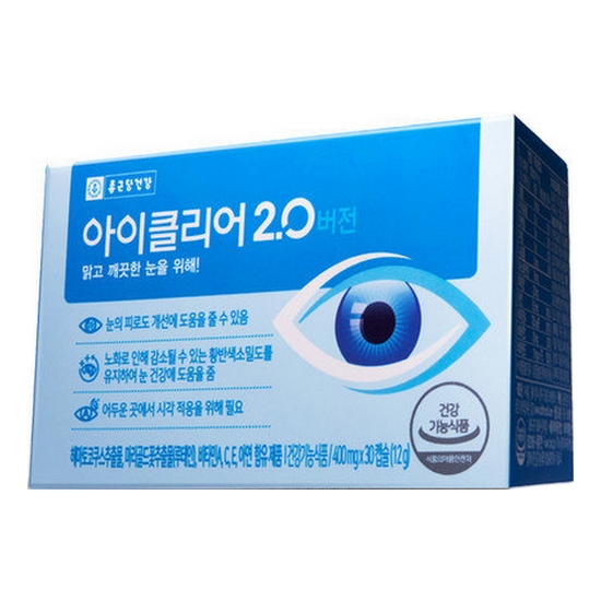 종근당건강 아이클리어 2.0 버전 30캡슐 (1개)