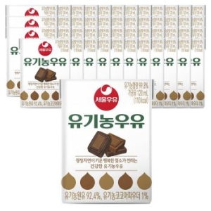 서울우유 유기농우유 초코 120ml (48개)_이미지