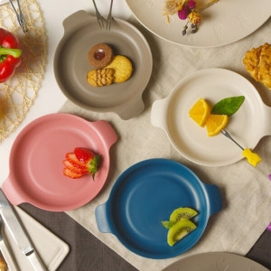 나인웨어 미니 접시 4P 전자레인지용 식기세척기 플레이팅 플레이트 손잡이 예쁜 앞 파티용 캠핑용 세트